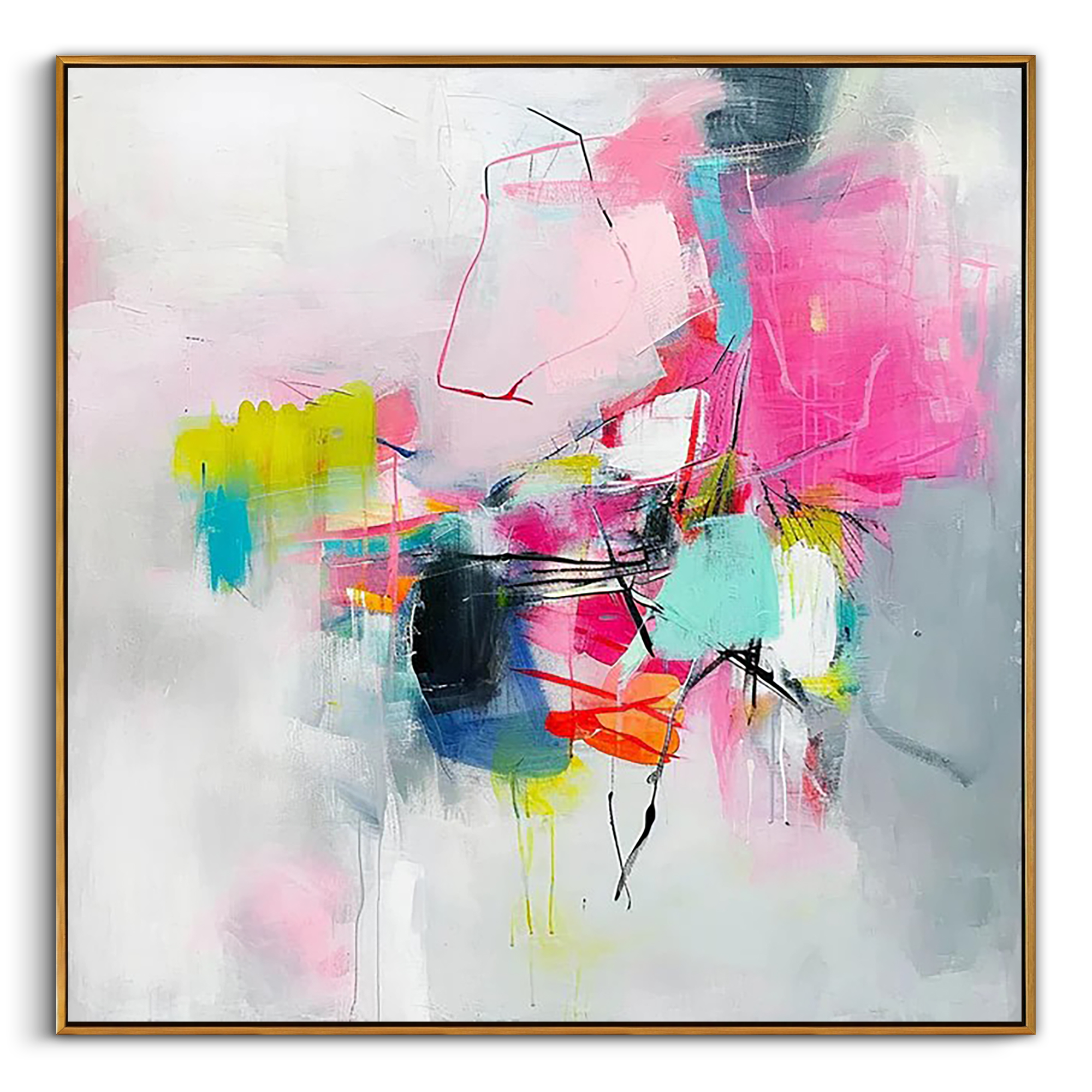 Abstract Canvas Art #AB1001