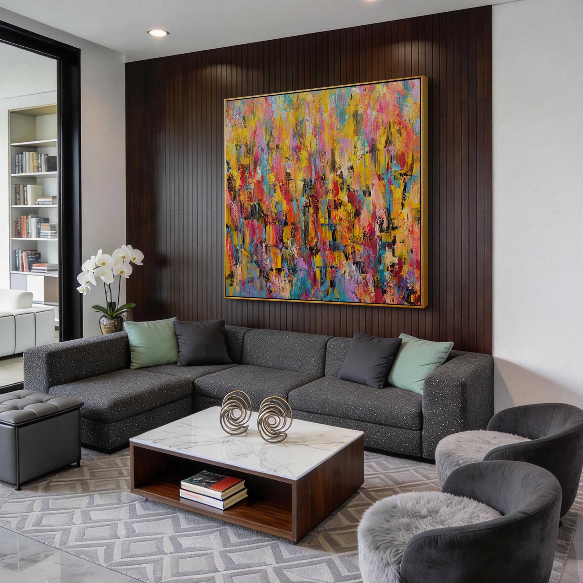 Abstract Canvas Art #AB1014