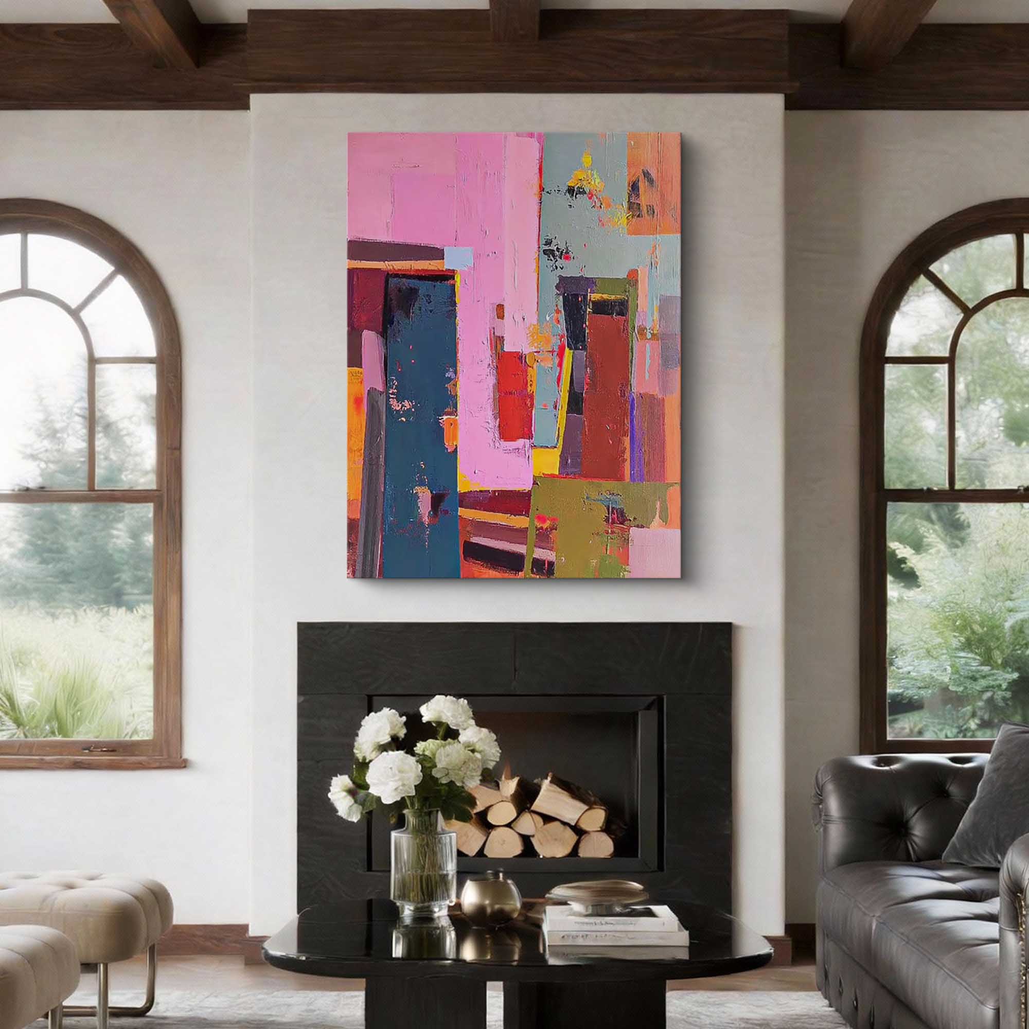 Abstract Canvas Art #AB960