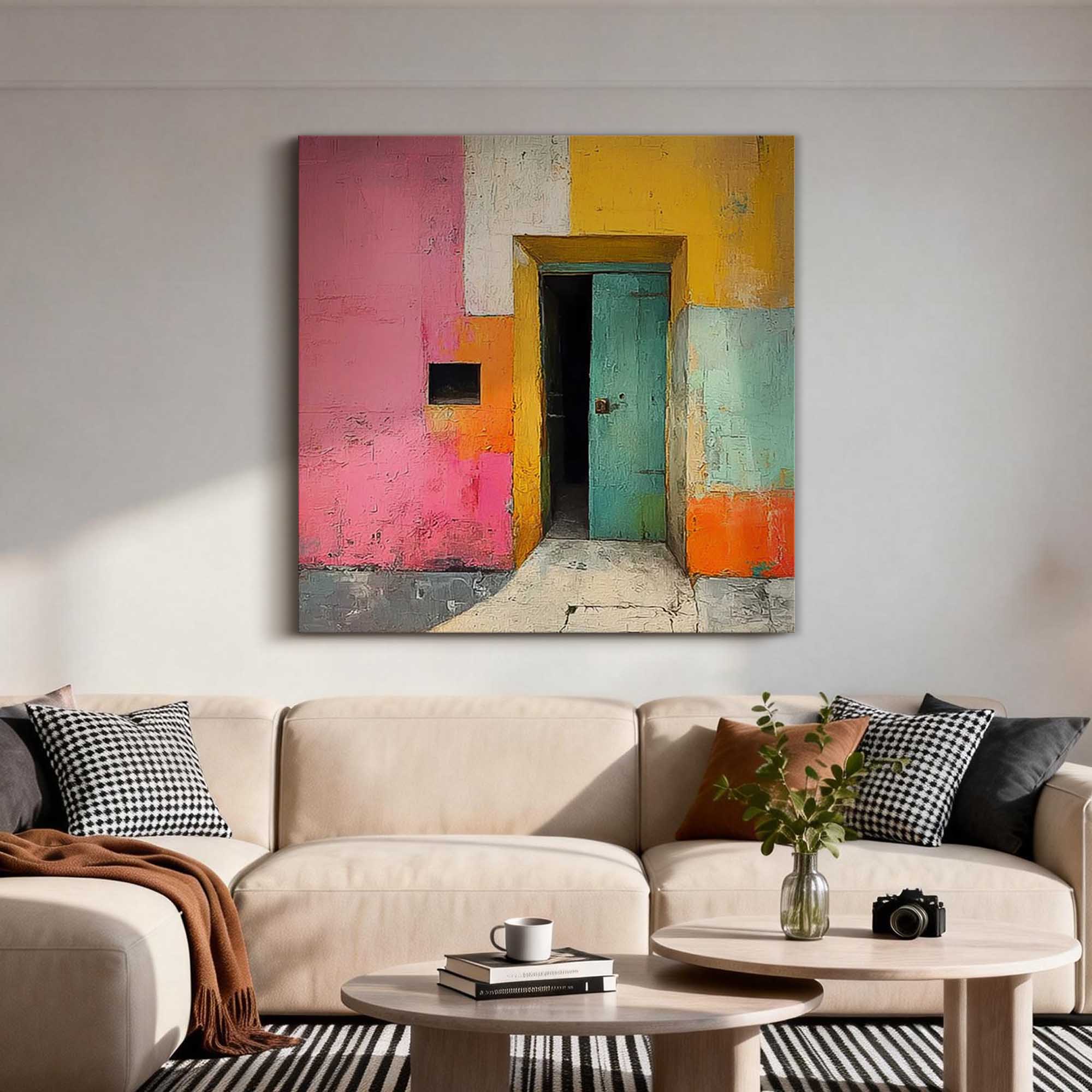 Geometric Canvas Art #GE017