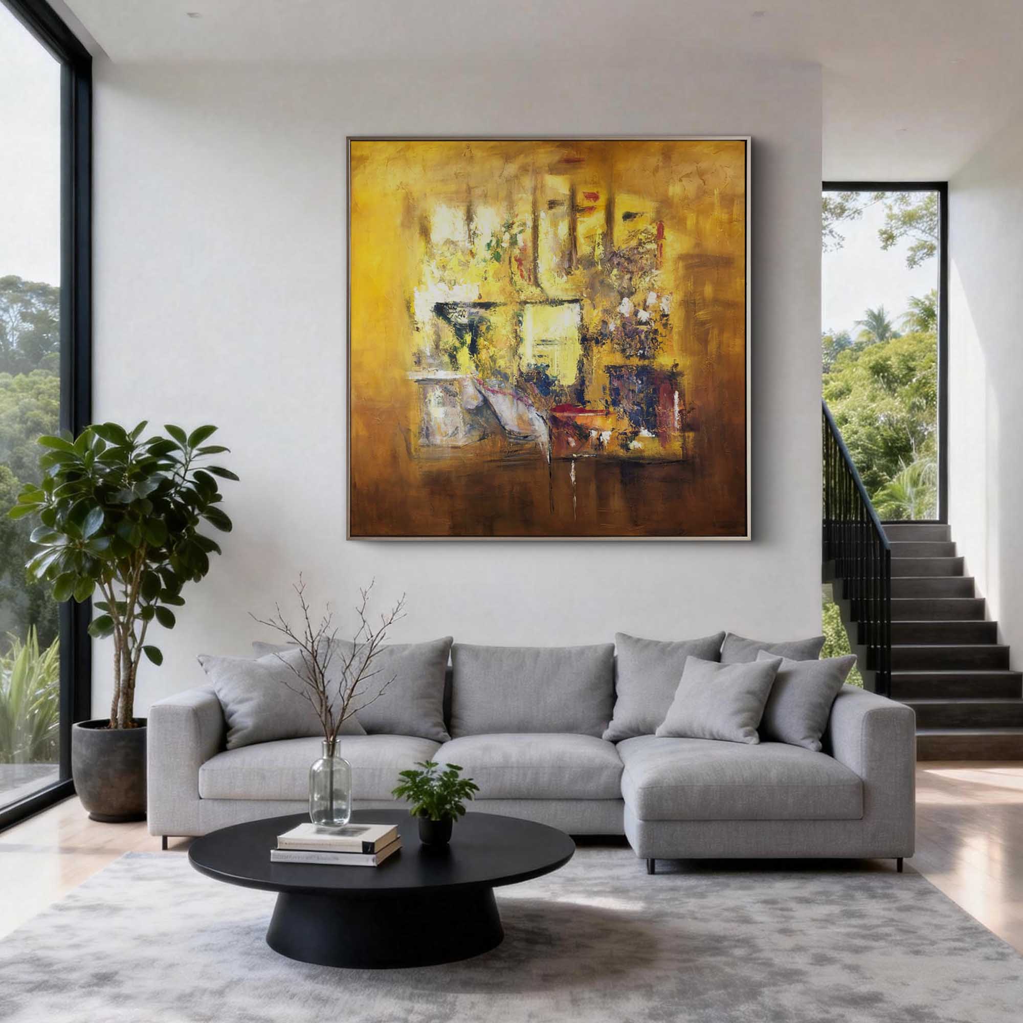 Abstract Canvas Art #AB1018