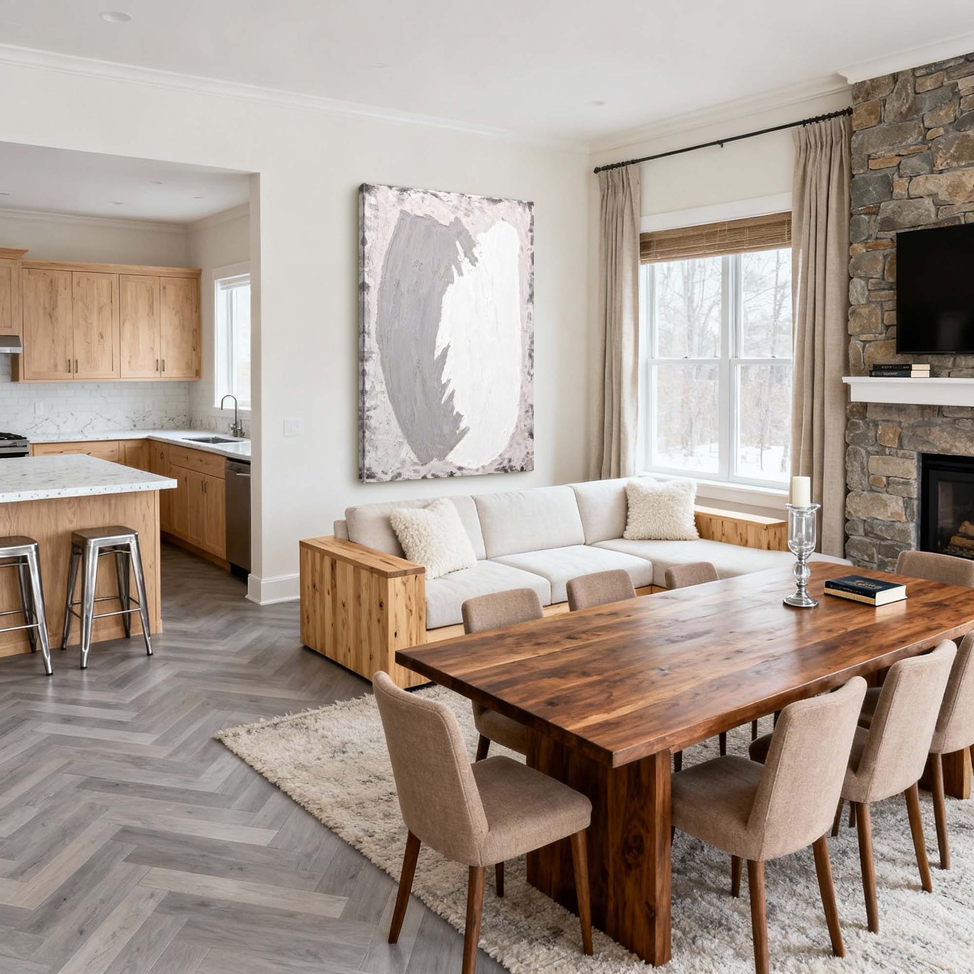 Abstract Canvas Art #AB909