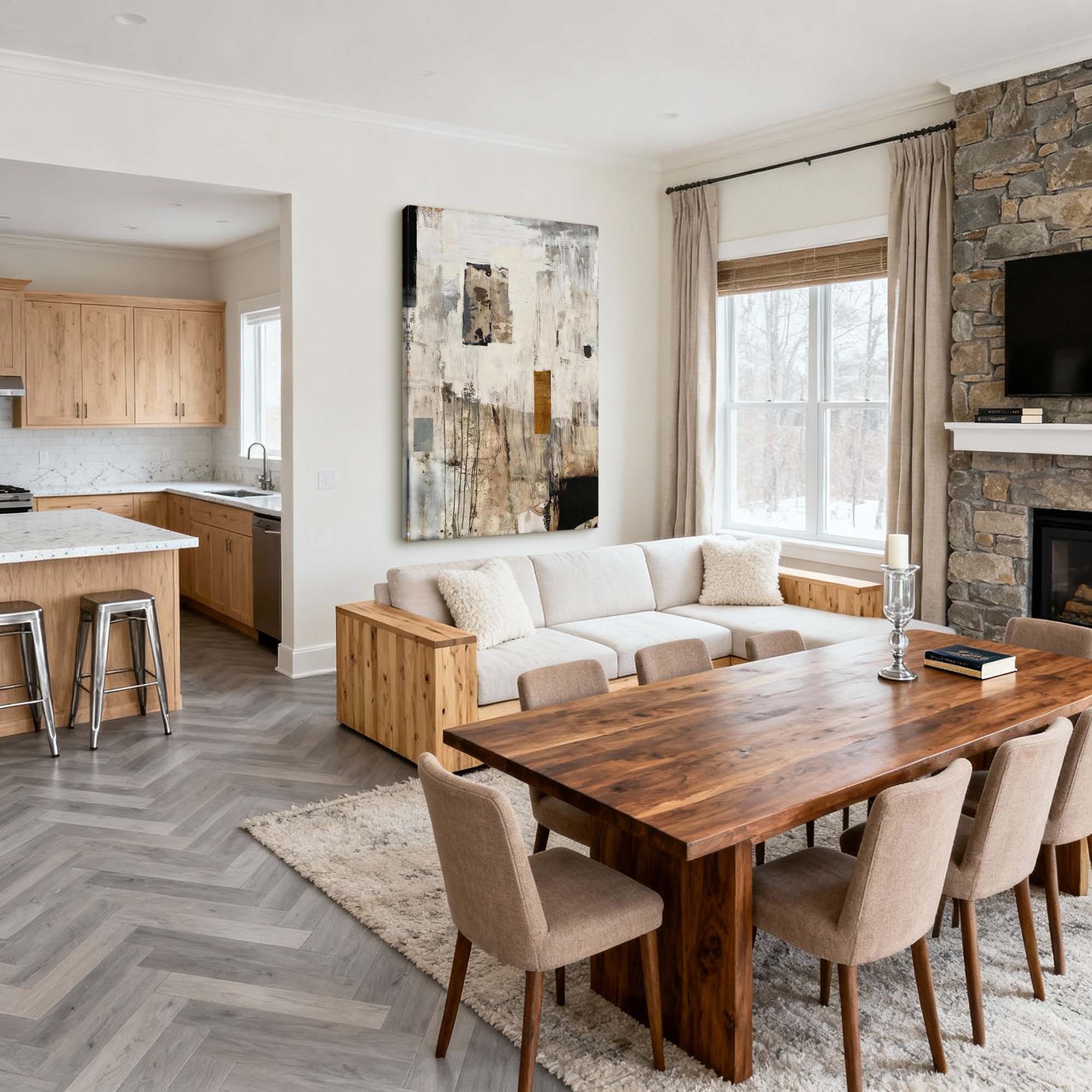 Abstract Canvas Art #AB890