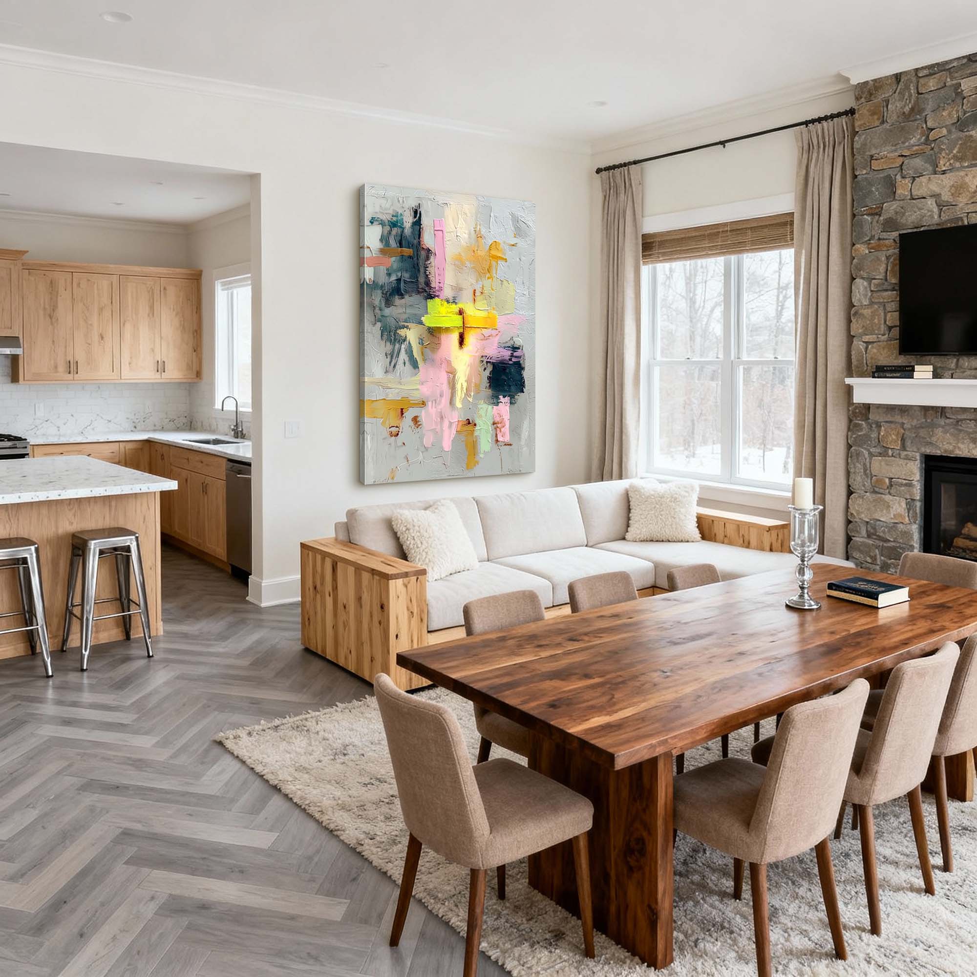 Abstract Canvas Art #AB816