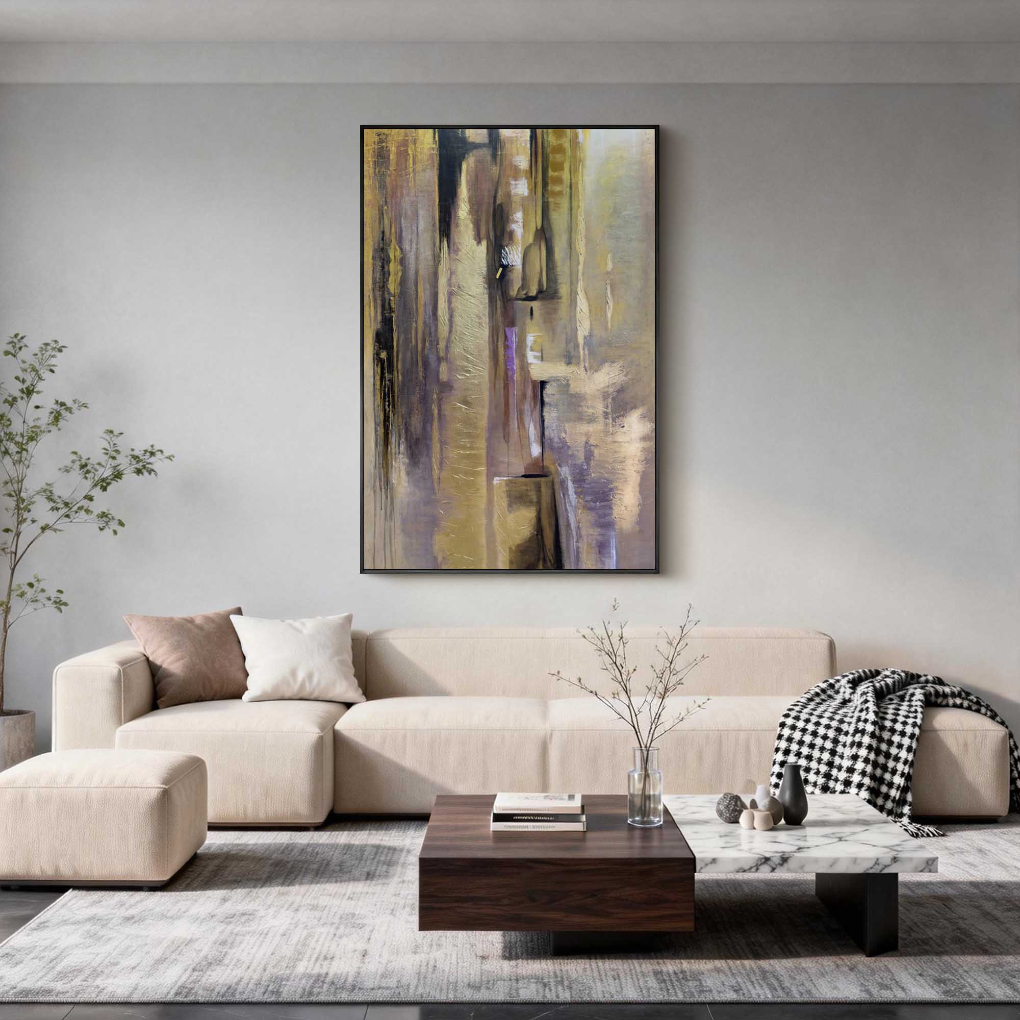 Abstract Canvas Art #AB945