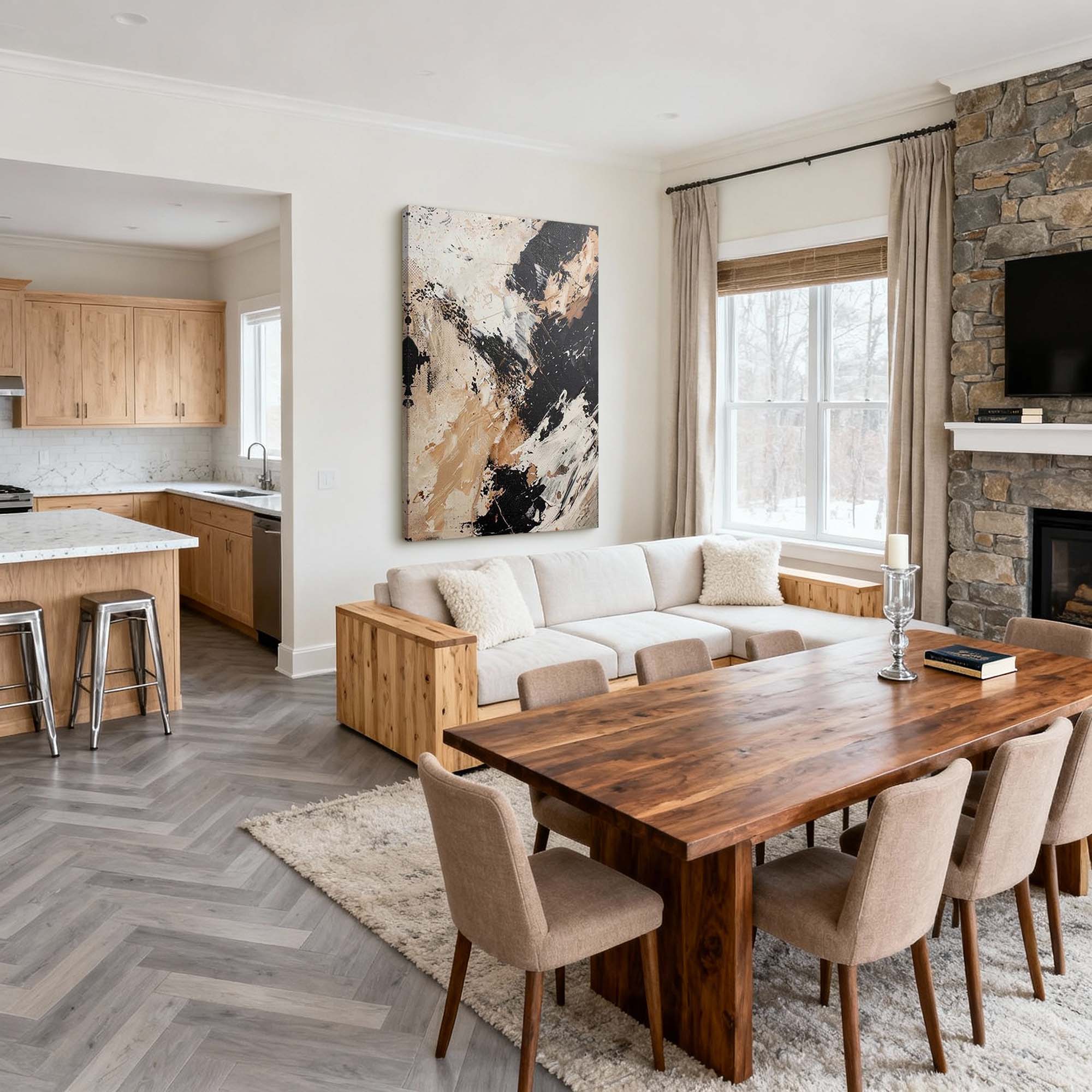 Abstract Canvas Art #AB889