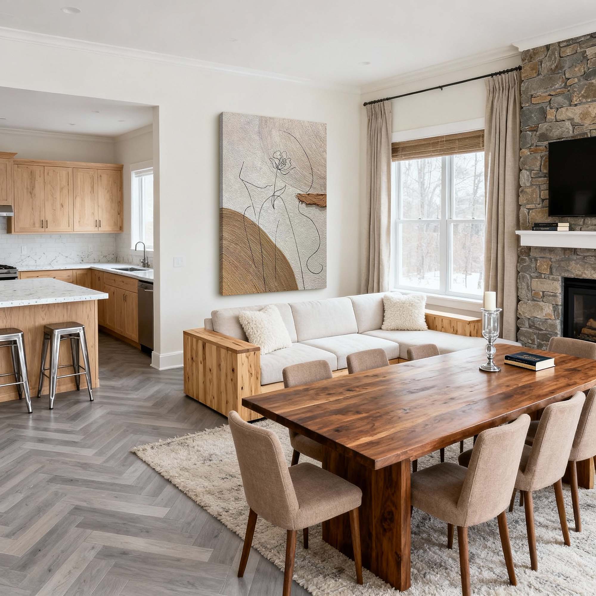 Abstract Canvas Art #AB886