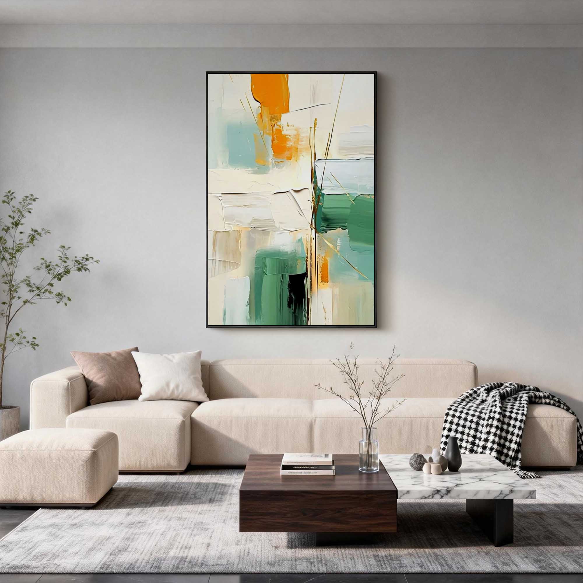 Abstract Canvas Art #AB954