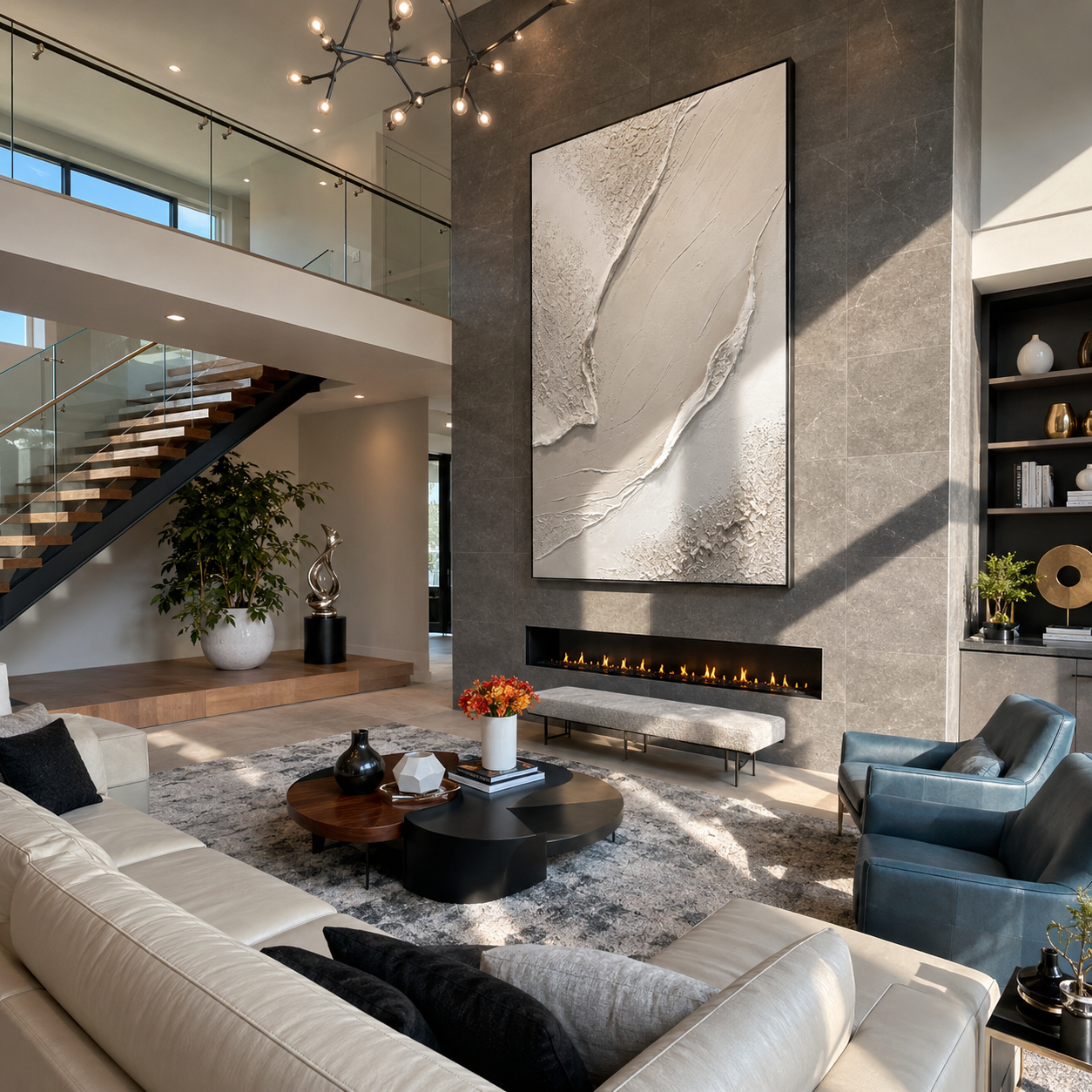 "Neutral Textured Ocean Wave Relief" – Modern Heavy Impasto Minimal Abstract Sculpture | 3D Ivory Cream & Warm Beige Palette Knife Painting | Luxury Vertical Wall Art #PT 570