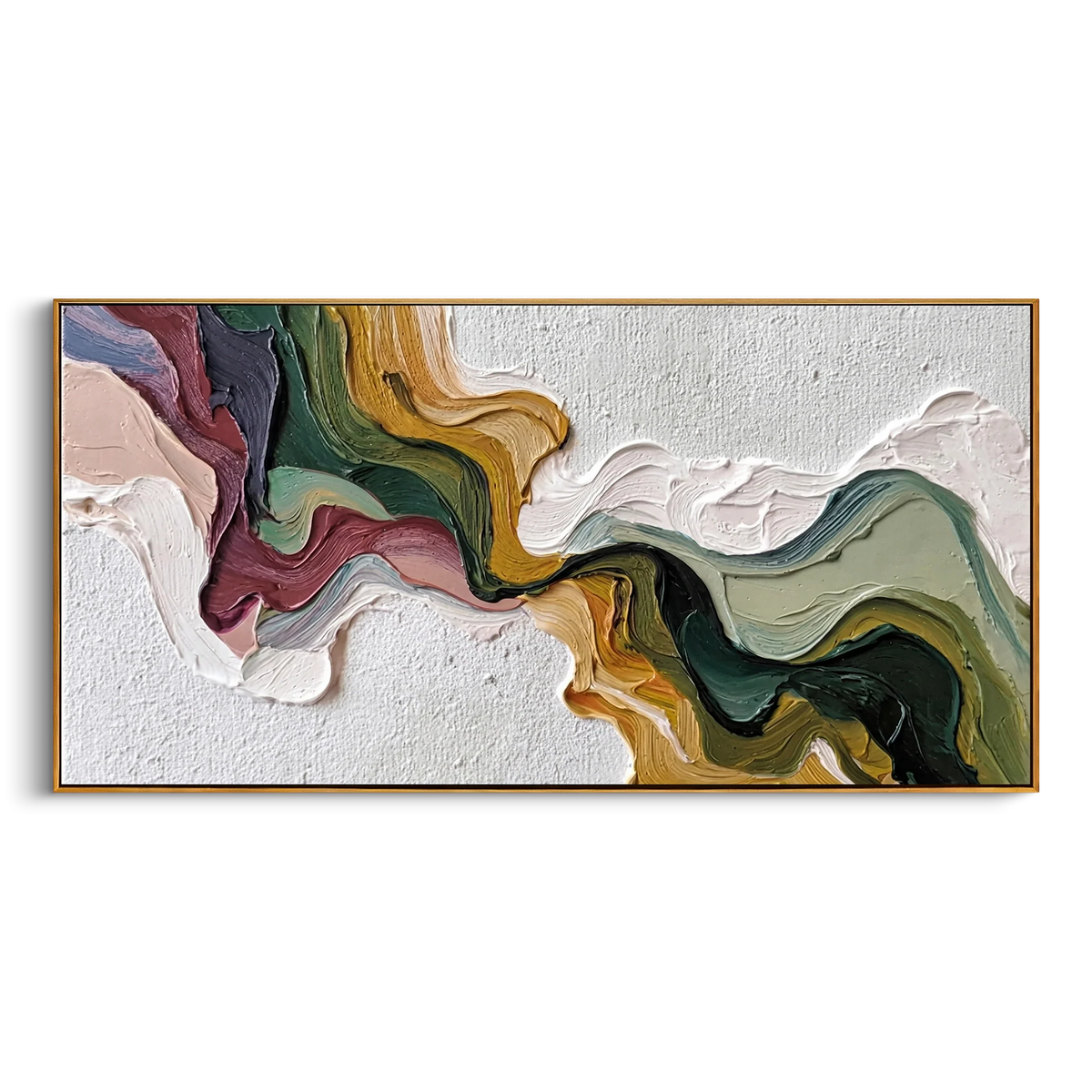 "Earth’s Melodic Flow" — 3D Plaster & Texture Art #PT548