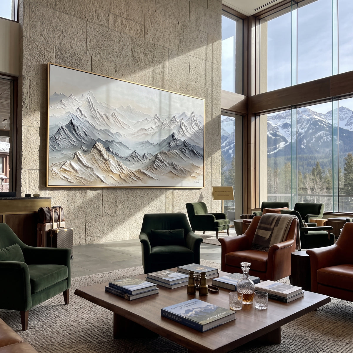 Grey Snow Mountain Range focuses on this hand-painted textured canvas features grey snow mountain range with sharp ridges, white peaks, and cool shadowed slopes. The composition is described from the actual main image, so the visible subject, color balance, spacing, and surface movement stay specific to this product instead of reading like a batch title. Raised palette-knife layers, sculpted impasto ridges, softened brush transitions, and tactile handmade texture give the canvas dimensional