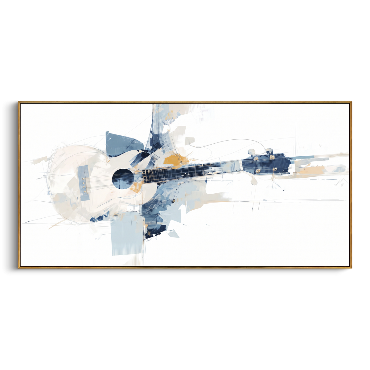 Violinist Floral Motion centers on vertical violin player with raised floral-like color blocks, teal curves, and warm beige studio ground. The visual structure is specific to this artwork: the main instrument shapes, note marks, performer silhouettes, brush direction, and surrounding color fields are arranged as a single musical composition rather than as a generic decorative pattern. The brown, green, beige palette sets the mood, with dark linework, pale negative space, and saturated accents