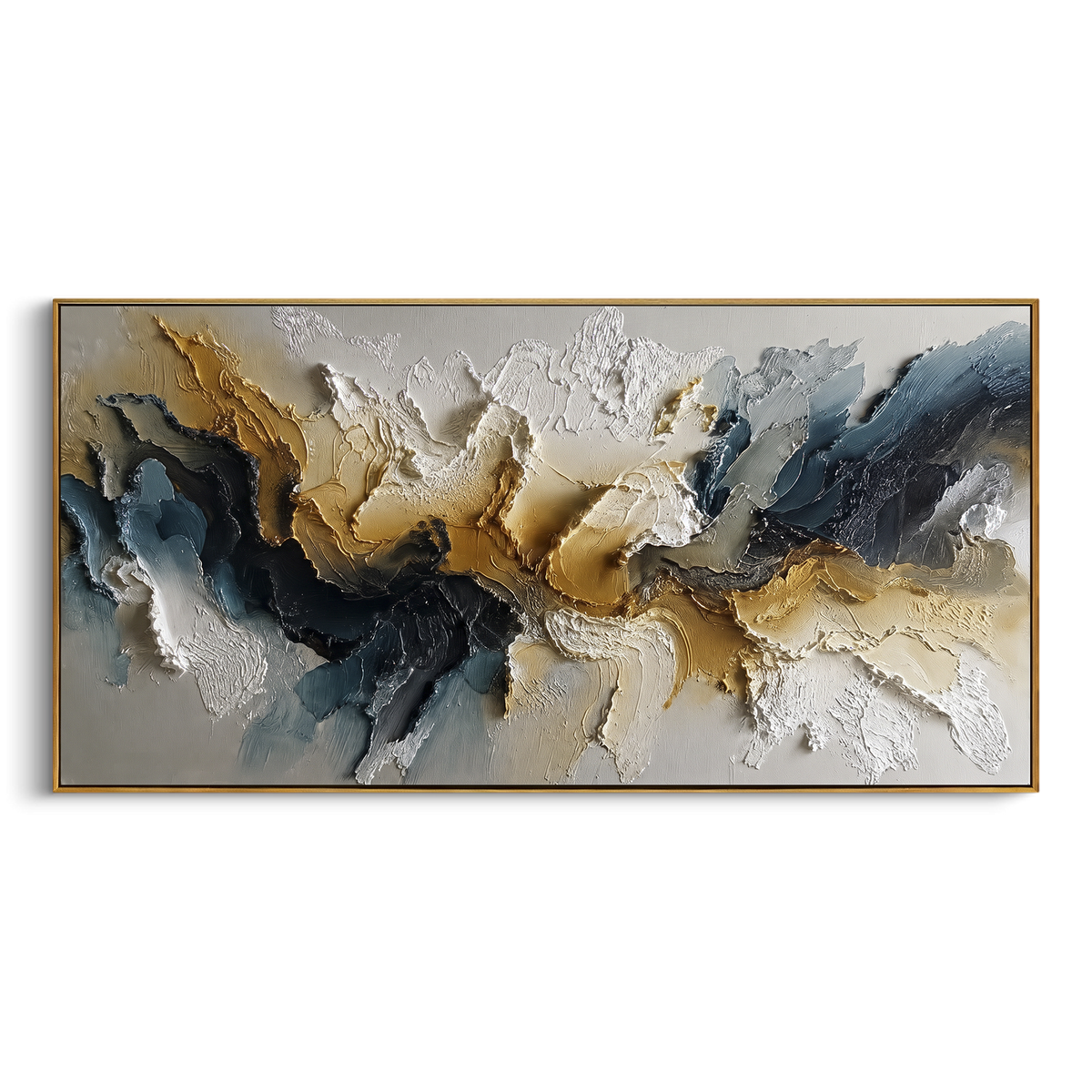 Ivory Parallel Wave Relief presents parallel ivory waves with pale beige shadows and carved ridges. The composition is built from visible raised bands, ridges, and softened edges rather than a flat printed pattern, so light catches the high and low passages across the canvas. Parallel ivory waves with pale beige shadows and carved ridges guide the eye through the work, with stronger contrast held near the central movement and quieter negative space around the edges. The palette balances tactile
