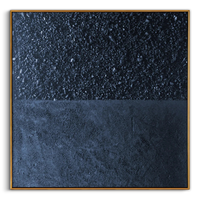 "The Astral Rift" – Modern Midnight Blue Heavy Impasto | 3D Mineral Fragment Relief | Luxury Industrial Abstract Wall Decor#MI186