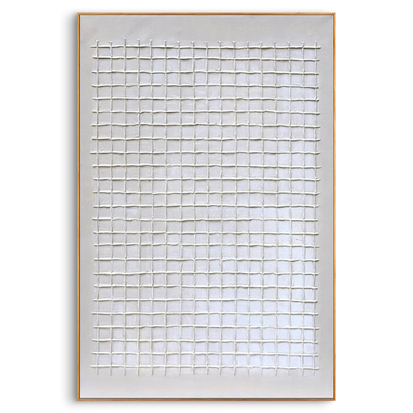 Minimalist Lattice|Plaster & Texture Art #PT 143