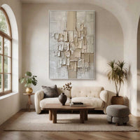 "Sand Shifting Horizon" is a 100% hand-painted abstract artwork created with professional oil and acrylic paints on high-quality canvas. Its beige palette and visible textured strokes give every piece authentic handmade variation and tactile depth.