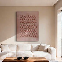 "Blush Blooming Light" is a 100% hand-painted floral artwork created with professional oil and acrylic paints on high-quality canvas. Its pink palette and visible textured strokes give every piece authentic handmade variation and tactile depth.