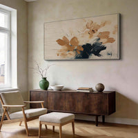 "Sand Organic Echo" is a 100% hand-painted abstract artwork created with professional oil and acrylic paints on high-quality canvas. Its beige & brown palette and visible textured strokes give every piece authentic handmade variation and tactile depth.