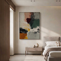 "Silver Sculpted Light" is a 100% hand-painted abstract artwork created with professional oil and acrylic paints on high-quality canvas. Its grey & pink palette and visible textured strokes give every piece authentic handmade variation and tactile depth.