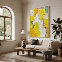 "Verdant Sculpted Light" is a 100% hand-painted abstract artwork created with professional oil and acrylic paints on high-quality canvas. Its green & white palette and visible textured strokes give every piece authentic handmade variation and tactile depth.