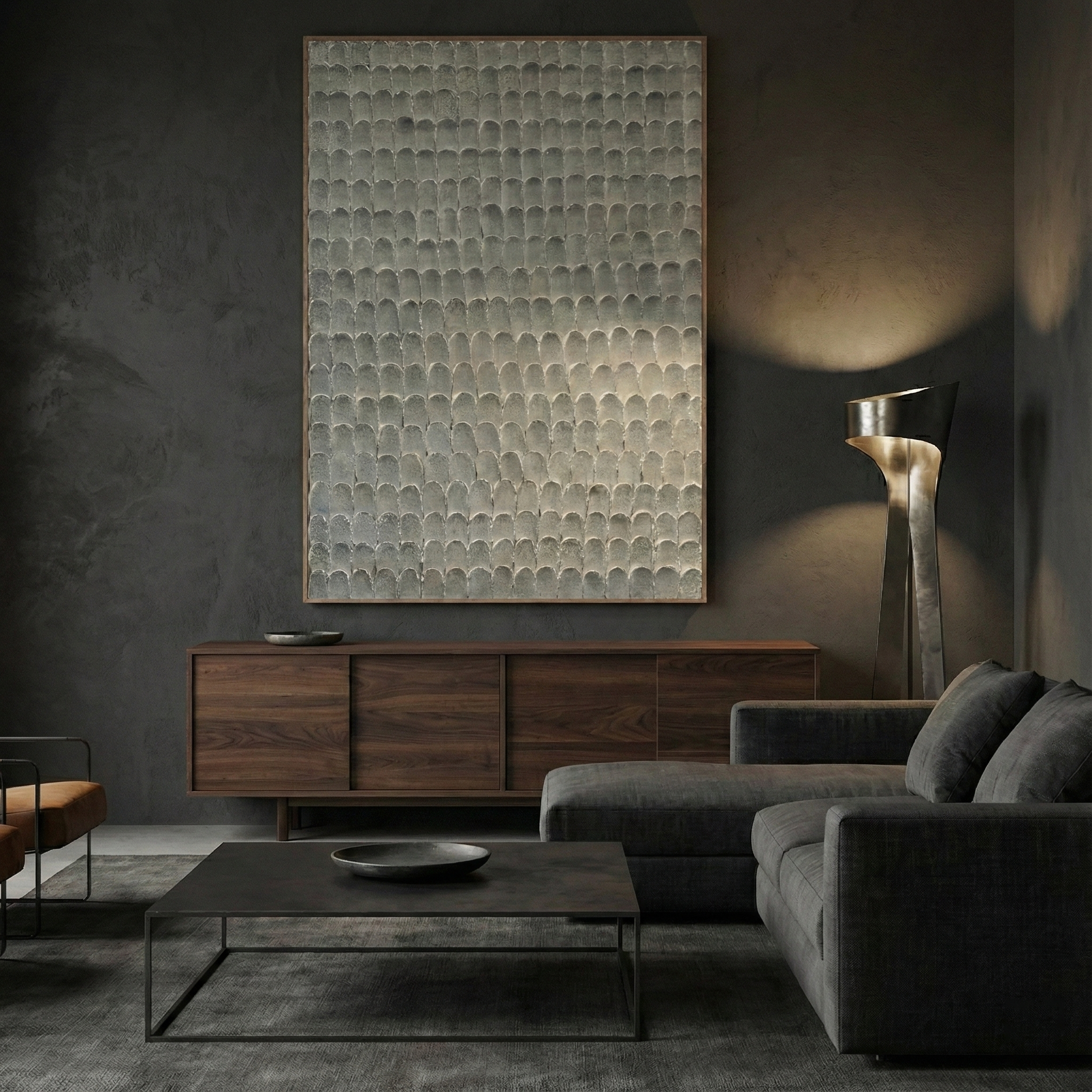 Rhythmic Concrete|Plaster & Texture Art #PT 147