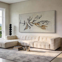 "Verdant Garden Whisper" is a 100% hand-painted floral artwork created with professional oil and acrylic paints on high-quality canvas. Its green & white palette and visible textured strokes give every piece authentic handmade variation and tactile depth.