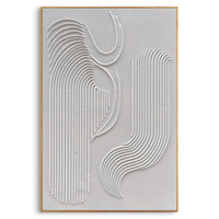 White Textured Abstract|Plaster & Texture Art #PT 079