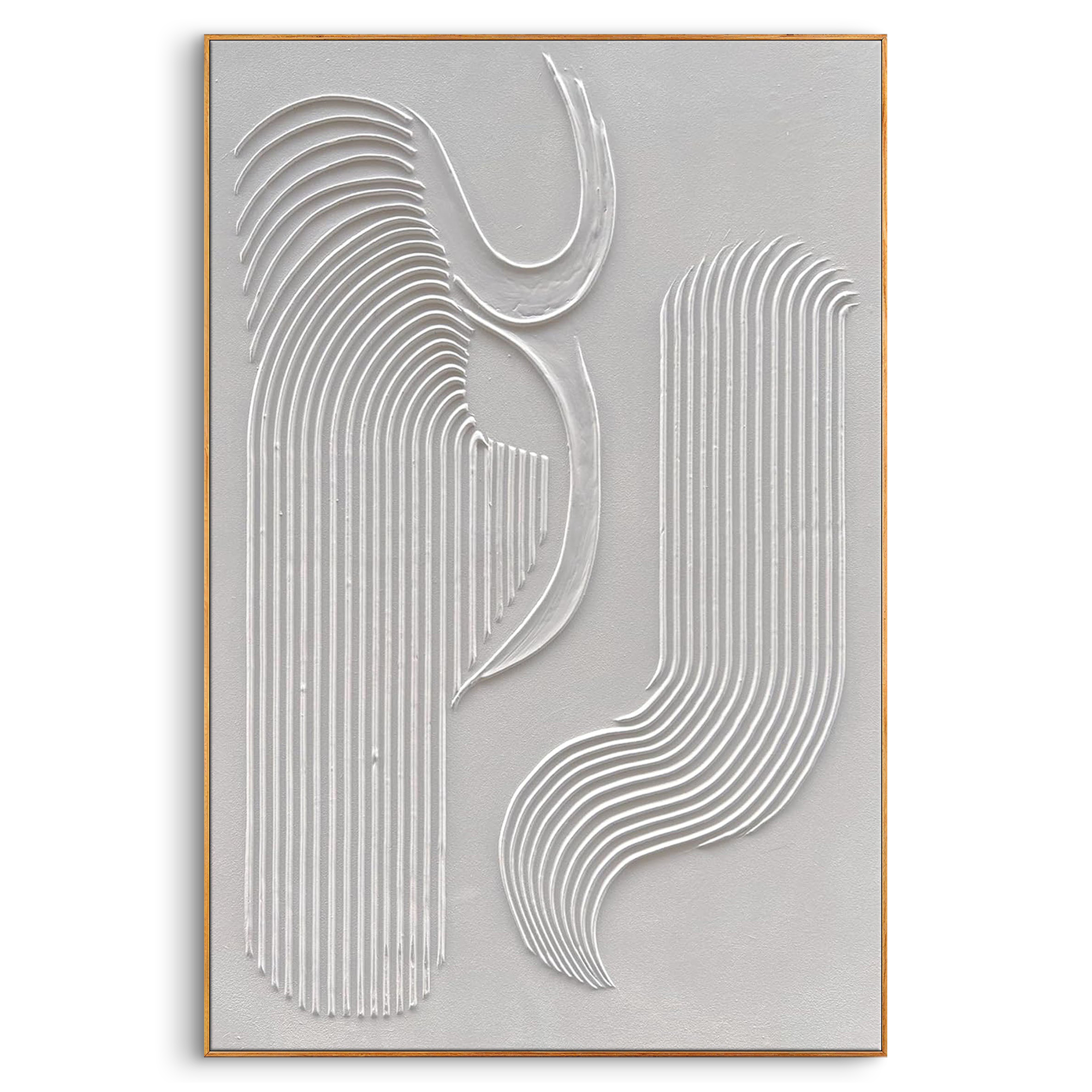 White Textured Abstract|Plaster & Texture Art #PT 079