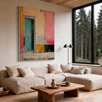 "Sand Atmospheric Flow" is a 100% hand-painted abstract artwork created with professional oil and acrylic paints on high-quality canvas. Its beige & black palette and visible textured strokes give every piece authentic handmade variation and tactile depth.