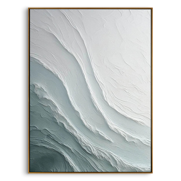 Teal Tides|Plaster & Texture Art #PT410