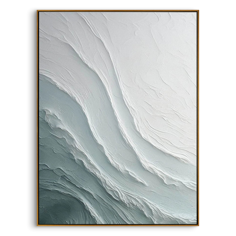 Teal Tides|Plaster & Texture Art #PT410