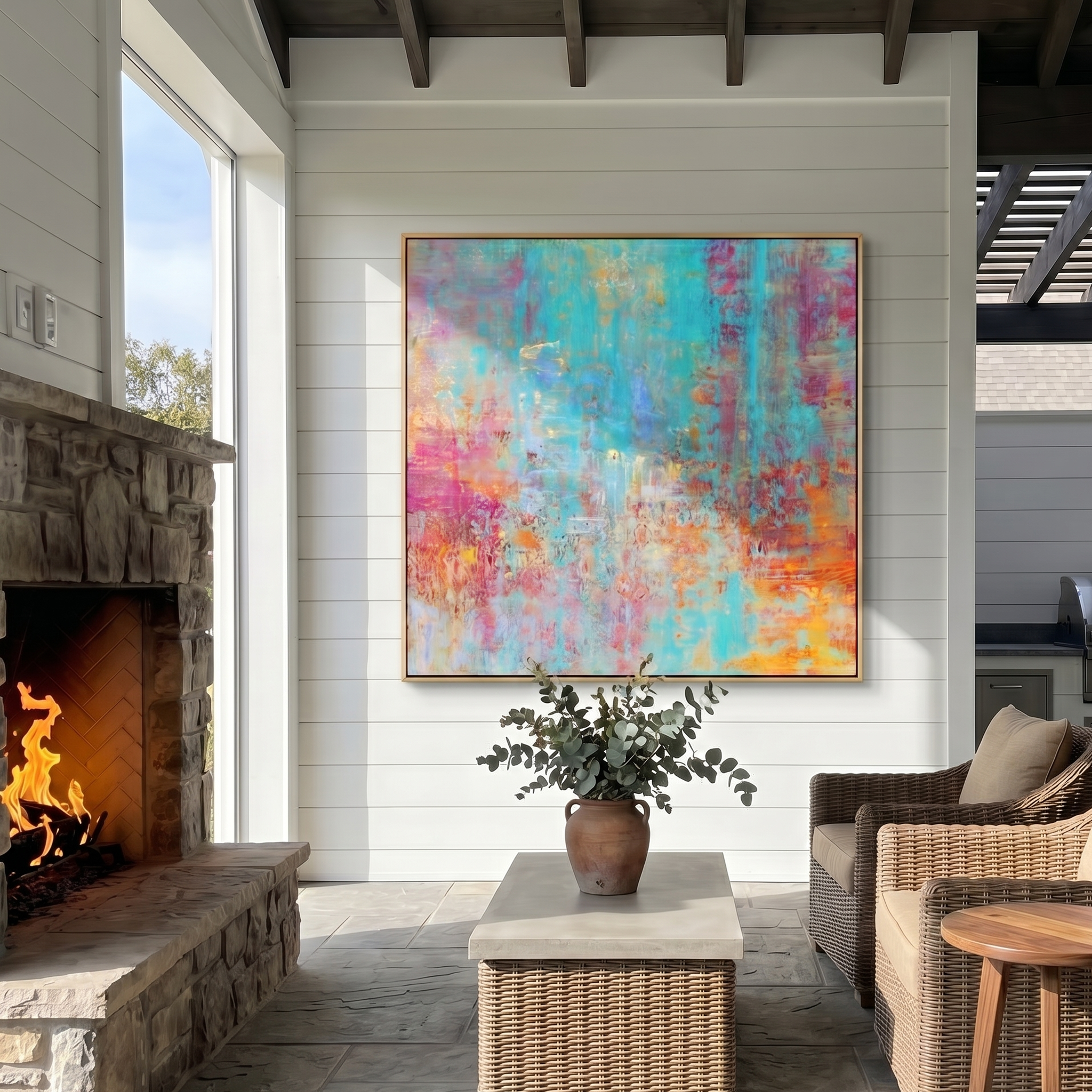 Abstract Canvas Art #AB1013