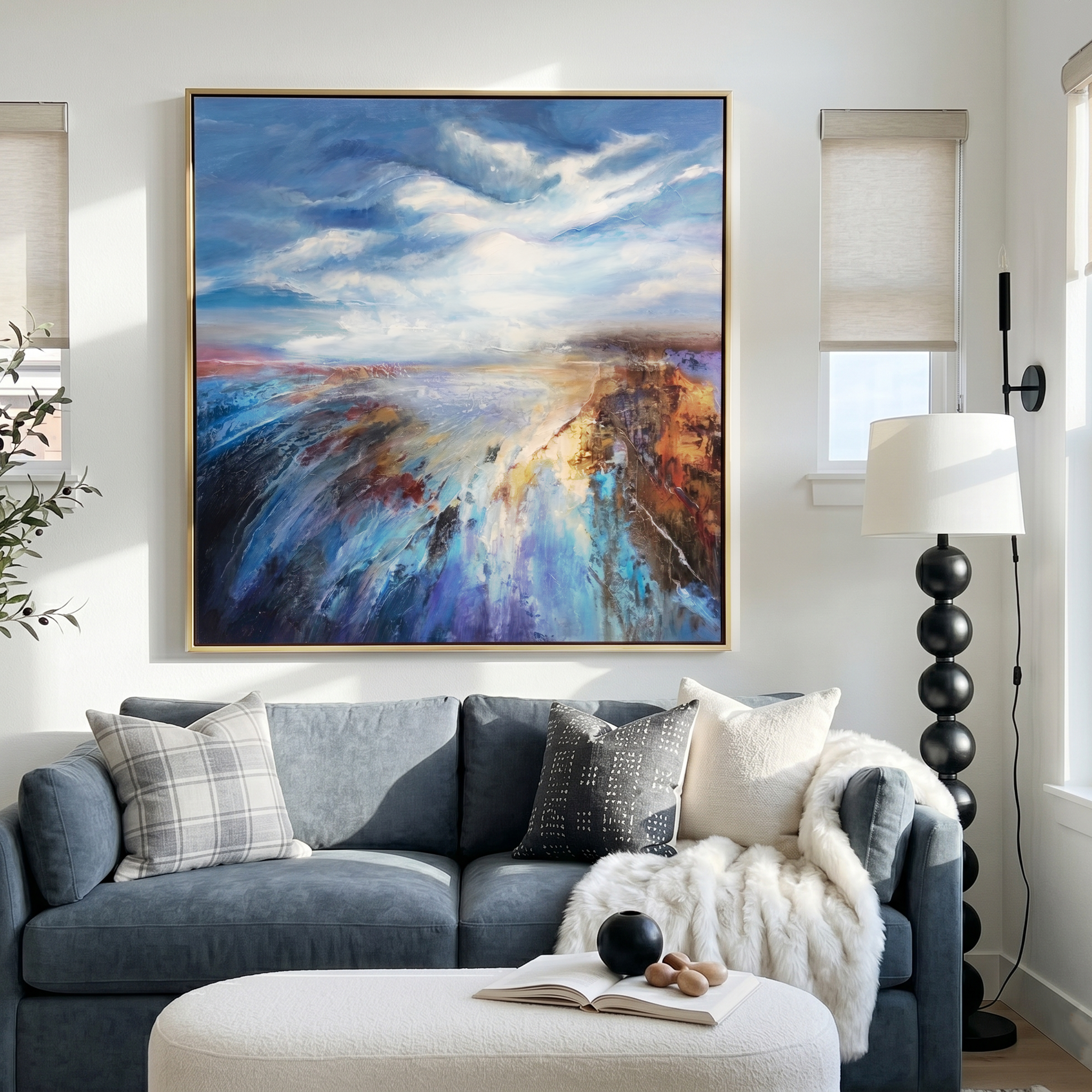 Abstract Canvas Art #AB1019