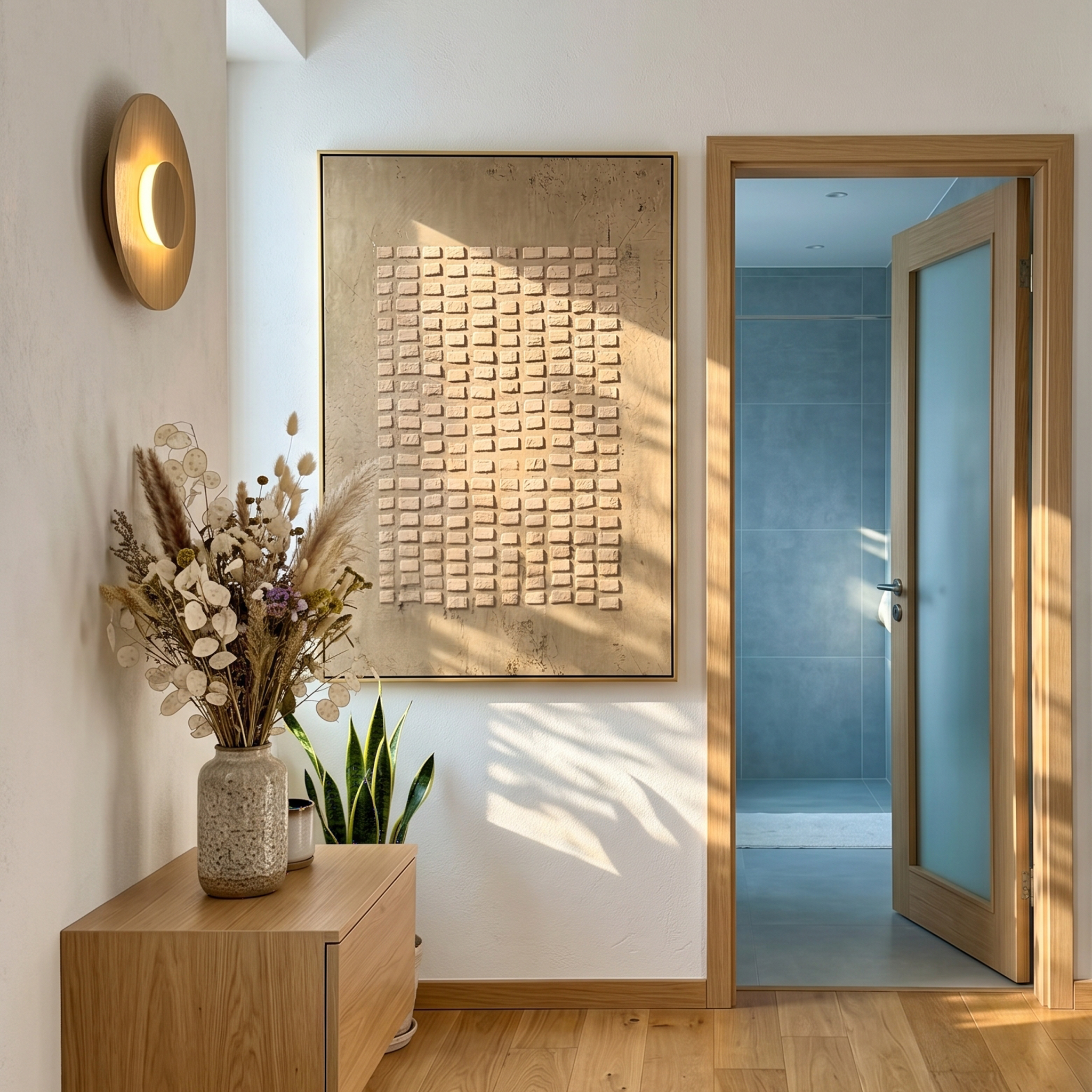 "Structured Organic Texture" – Expressive Sculptural Abstract Art | 3D Layered Taupe & Cream Canvas | Luxury Vertical Wall Art #WS 255