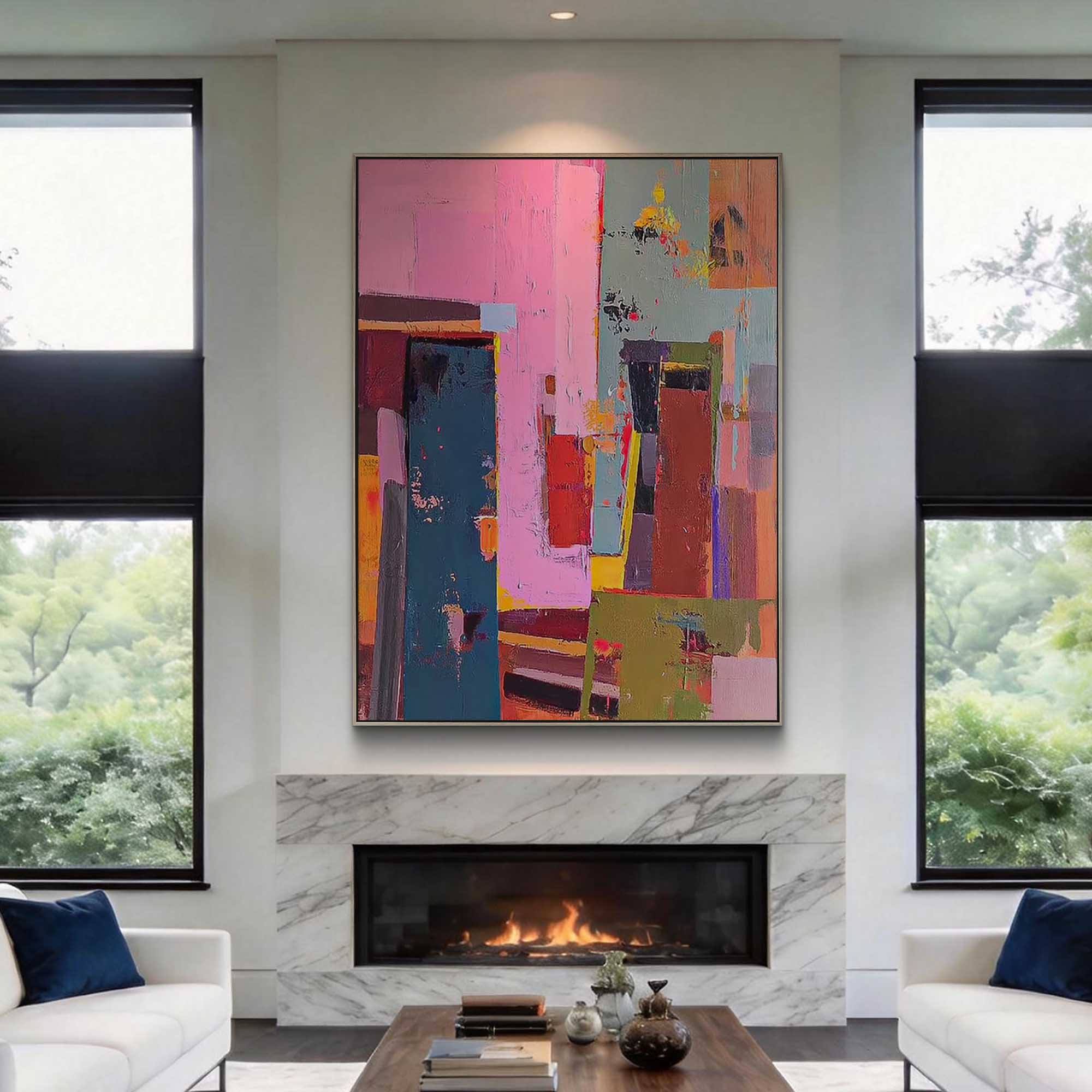 Abstract Canvas Art #AB960