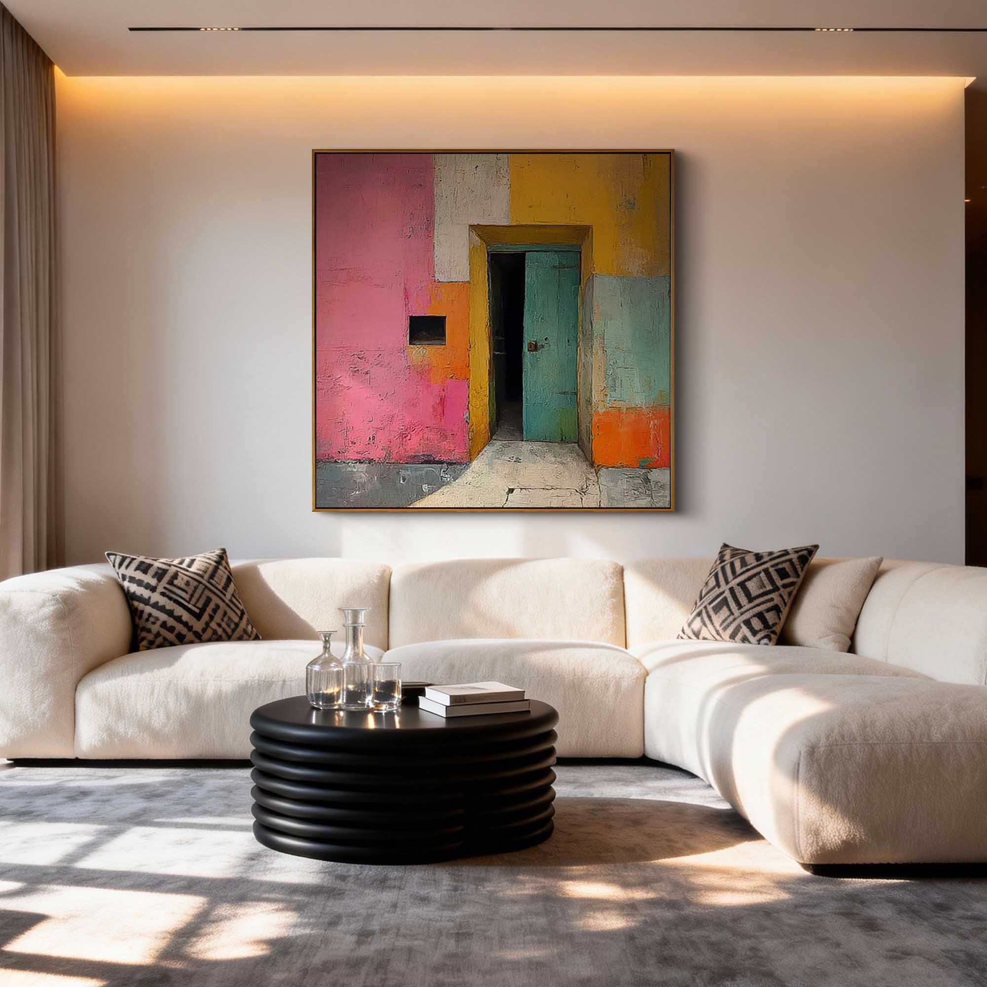 Geometric Canvas Art #GE017