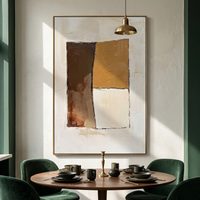 "Sand Balanced Planes" is a 100% hand-painted geometric abstract created with professional oil and acrylic paints on high-quality canvas. Its beige & brown palette and visible textured strokes give every piece authentic handmade variation and tactile depth.
