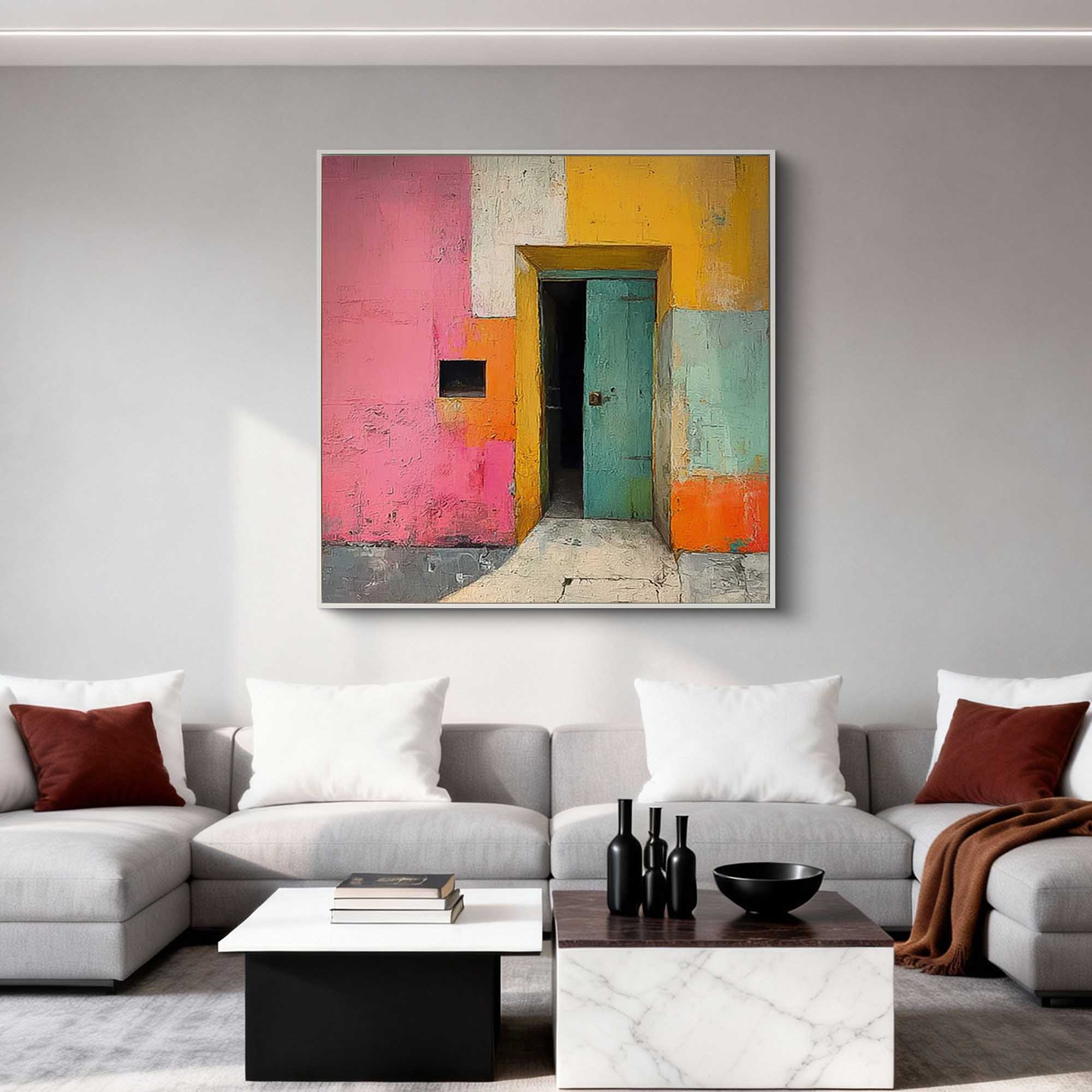 Geometric Canvas Art #GE017