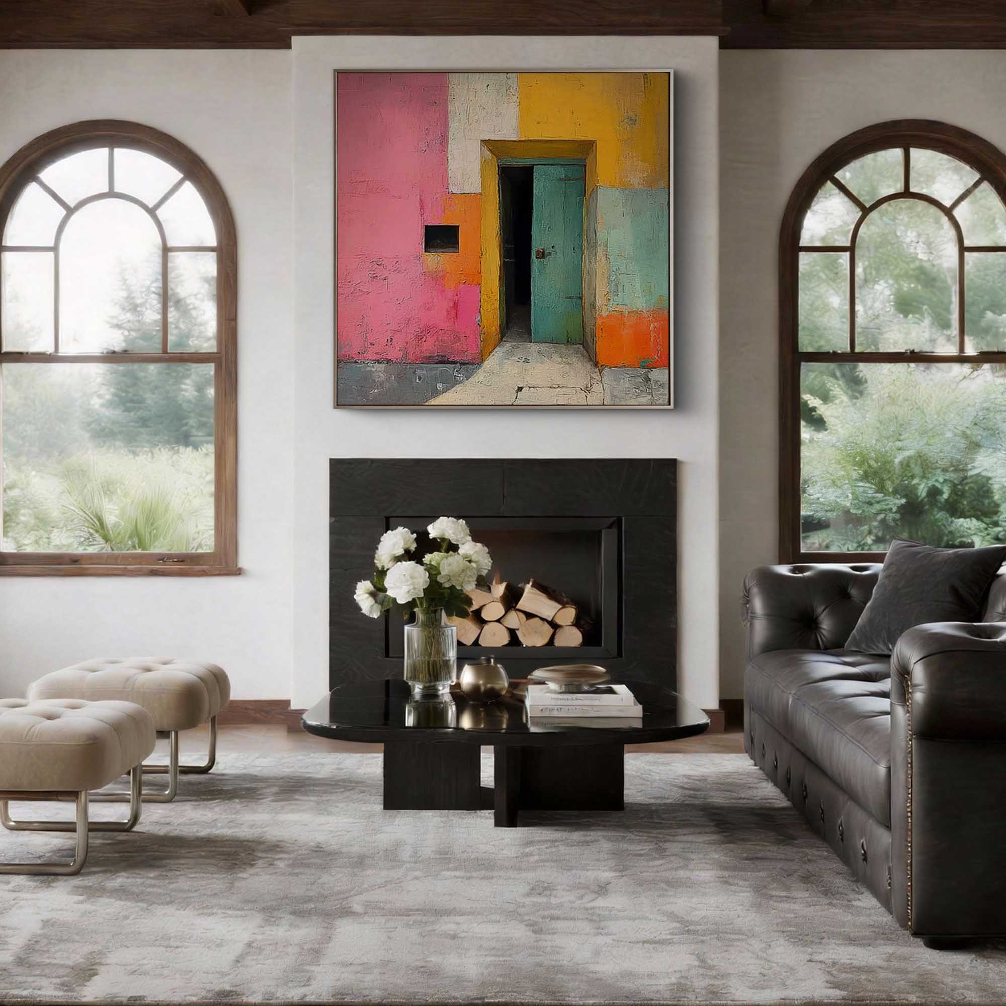 Geometric Canvas Art #GE017