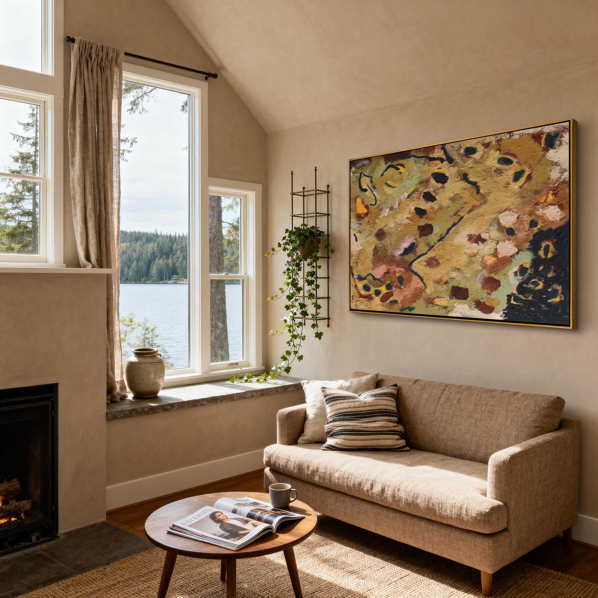 Abstract Canvas Art #AB930