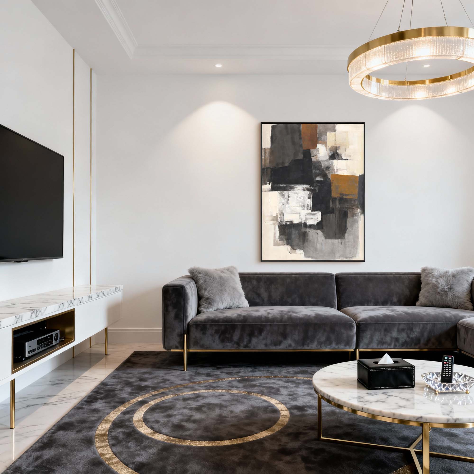 Abstract Canvas Art #AB931