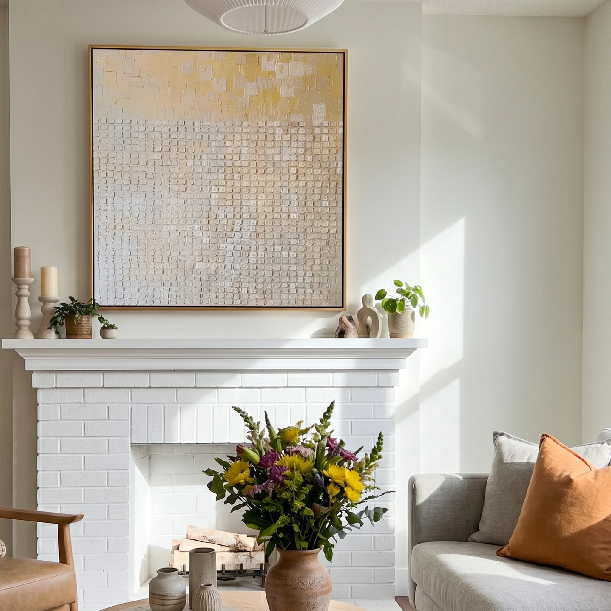 "Chronicle of Light" – Modern 3D Heavy Impasto Relief | Minimalist Champagne Gold Matrix Statement Art #WS 229