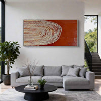 "Sand Muted Space" is a 100% hand-painted minimalist abstract created with professional oil and acrylic paints on high-quality canvas. Its beige & brown palette and visible textured strokes give every piece authentic handmade variation and tactile depth.