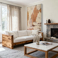 "Sand Gentle Divide" is a 100% hand-painted minimalist abstract created with professional oil and acrylic paints on high-quality canvas. Its beige palette and visible textured strokes give every piece authentic handmade variation and tactile depth.