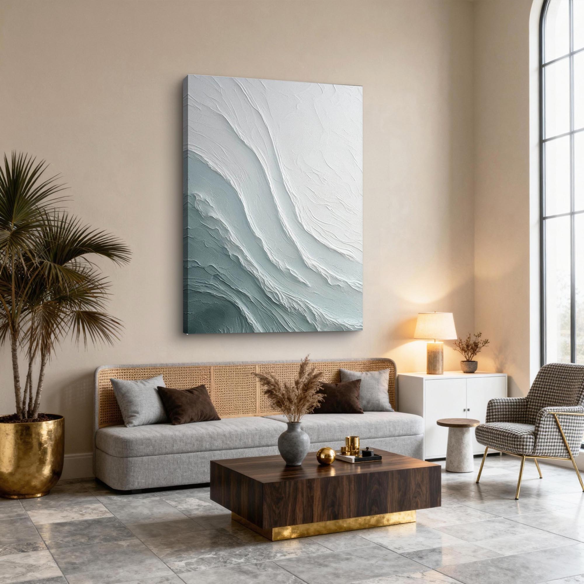 Teal Tides|Plaster & Texture Art #PT410