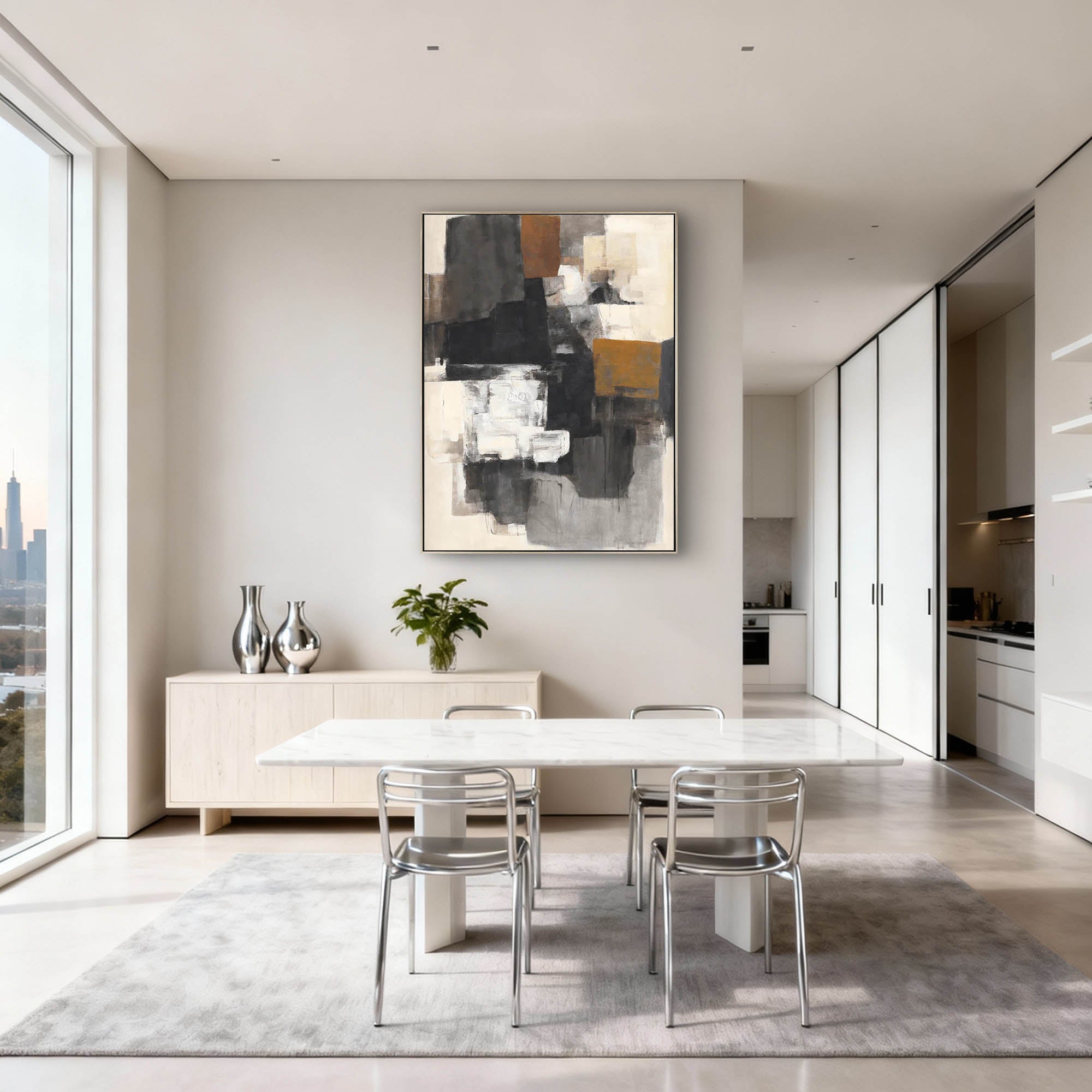 Abstract Canvas Art #AB931