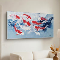 "Azure Nature's Guardian" is a 100% hand-painted animal-inspired artwork created with professional oil and acrylic paints on high-quality canvas. Its blue & red palette and visible textured strokes give every piece authentic handmade variation and tactile depth.