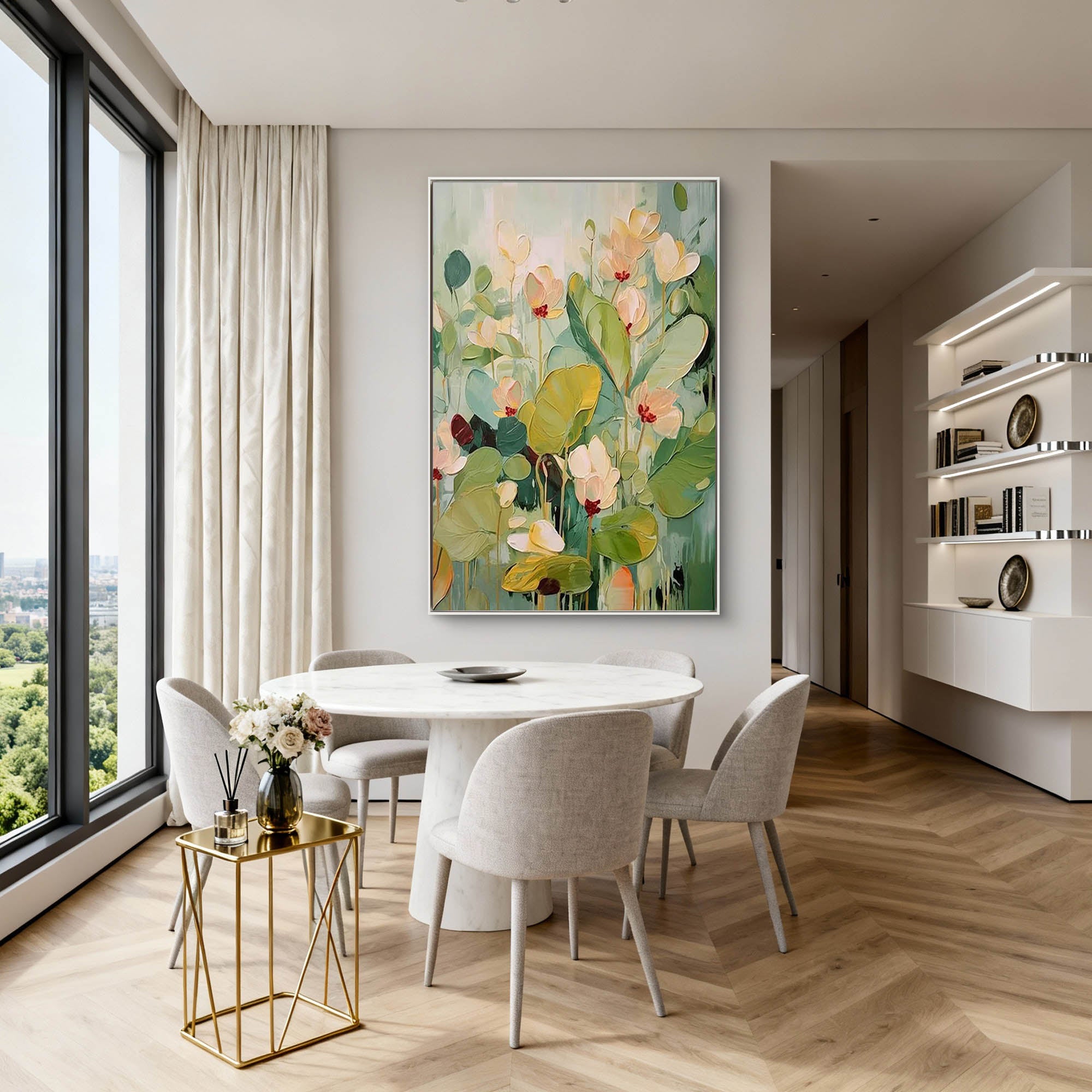 Blooming Serenity|Flower Canvas Art #FL293