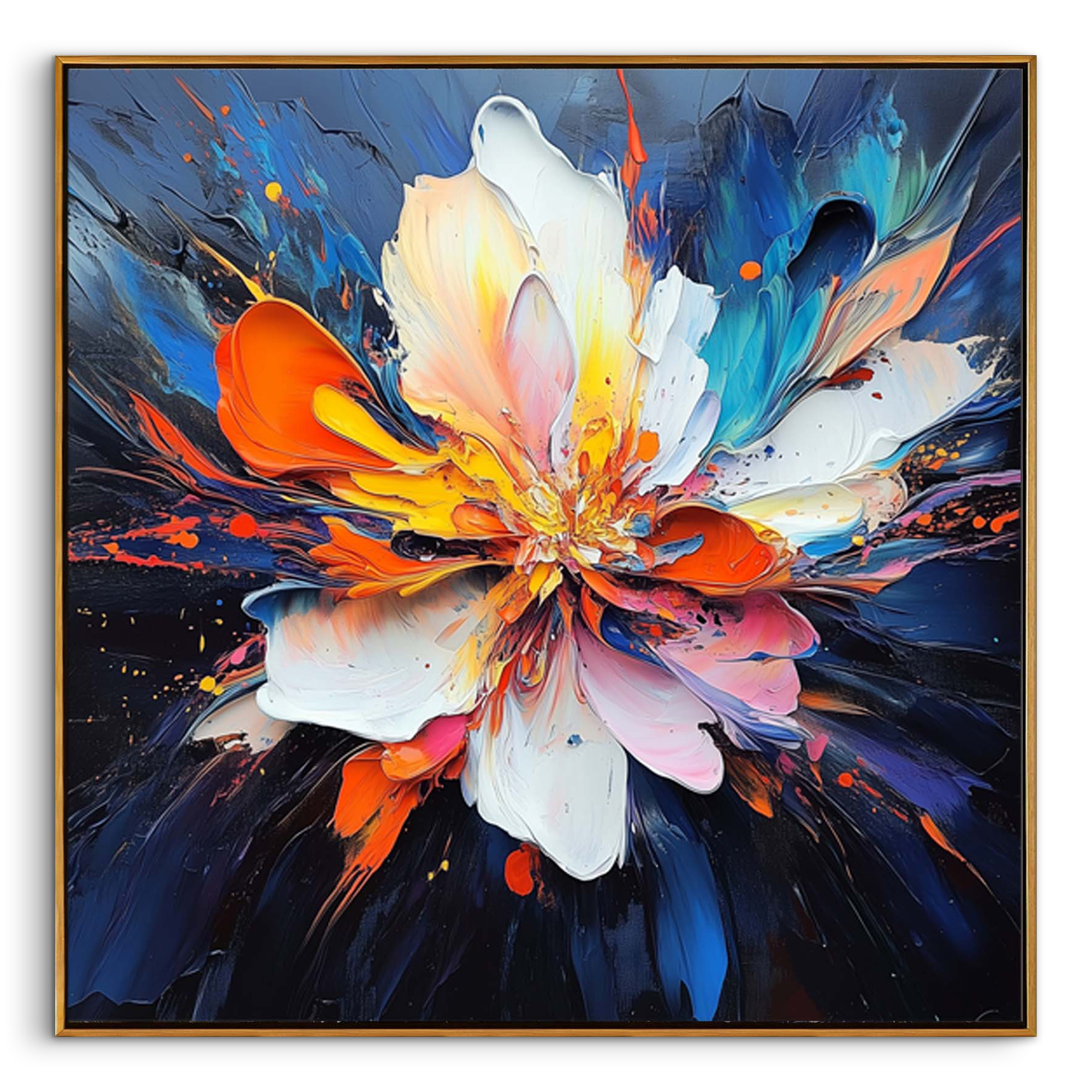 Chromatic Burst|Flower Canvas Art #FL292