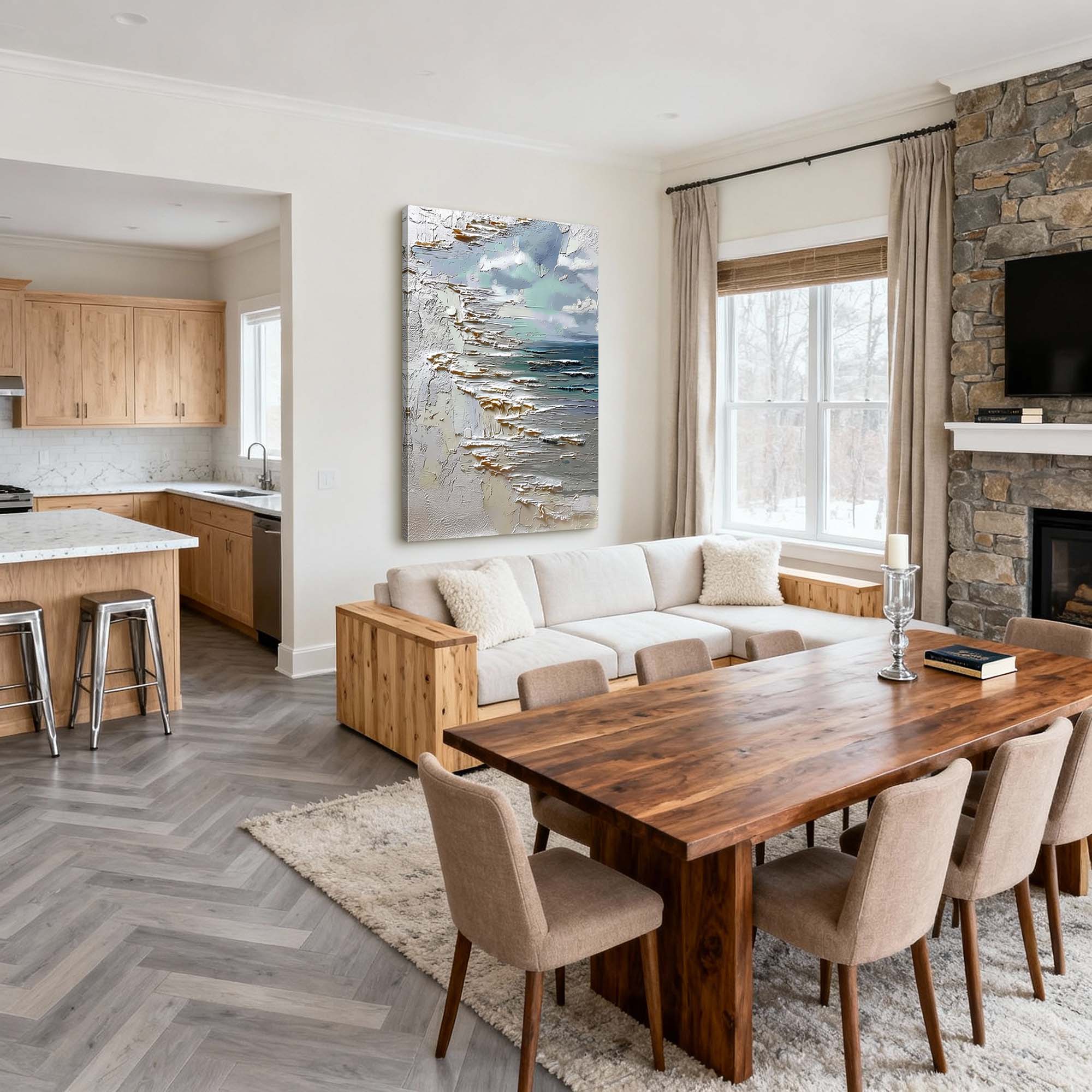 Coastal Horizon|Wabi-Sabi Art #WS 048